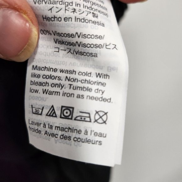 Madewell Womens Courtyard Ruffle Hem Blouse Small Black Button Front Peplum Top - Picture 6 of 9